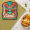 8 Count Tiki Mask Shaped Paper Dessert Plates 7x8 Inch Disposable Party Tableware for Luau Tropical Party